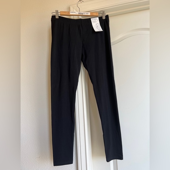 H&M BLACK COTTON LEGGINGS - Picture 1 of 3